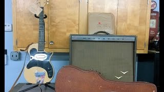 Demo 1  Vintage 1956 Magnatone Guitar played thru 1959 Magnatone Amp [upl. by Allmon]