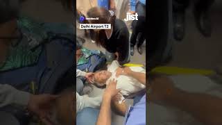 Doctor Saves Man Having Heart Attack At Delhi Airport  Jist [upl. by Myrlene951]