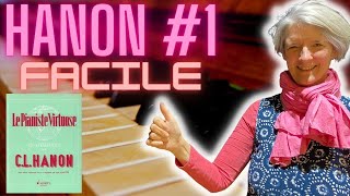 HANON 1 Spécial débutantsTutoriel piano lessons facile [upl. by Yelsgnik449]