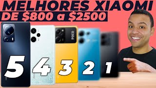 Top 5 Xiaomi de 800 a 2500 reais Opinião Sincera [upl. by Egdirdle295]