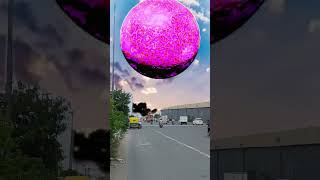 Big planet falling down VFX video 061saranshrautela youtube ytshorts planetvfx [upl. by Howlend]