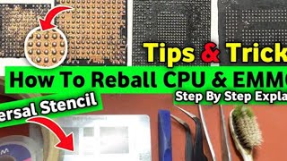 How to Reball any IC with Universal Stencil  Reveal होगा खुफिया जानकारी [upl. by Trudie170]