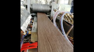 wood plastic wpc profile machine to produce WPC decking by recycled plastic and wood [upl. by Amory]