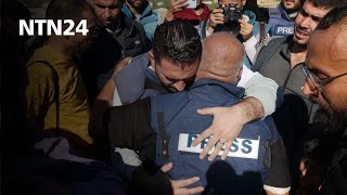 Un camarógrafo independiente de AFP y un reportero de Al Jazeera murieron en un bombardeo en Gaza [upl. by Anehsak572]