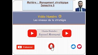 Vidéo 3 Management Stratégique  Les niveaux de la stratégie  بالدارجة [upl. by Tema710]