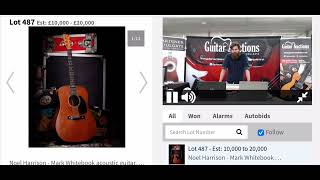 Noel Harrison’s Mark Whitebook guitar at auction [upl. by Rorie]