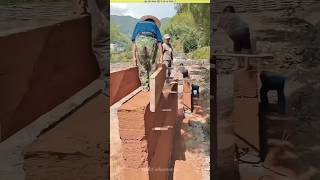 How village people make mud houses attractive and durable। shorts experiment [upl. by Pampuch]