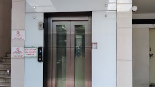 Lift 🛗 Elevators glass door open 😱 demo black caps machi [upl. by Nosylla]