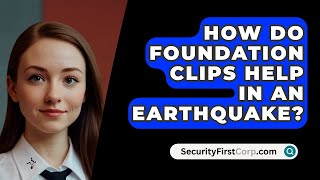 How Do Foundation Clips Help In An Earthquake  SecurityFirstCorpcom [upl. by Petrick255]