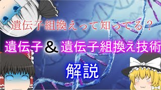 遺伝子と遺伝子組換え技術について【ゆっくり解説】 [upl. by Niwred]