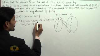 Equivalence relation  Show that relation R in set given by R  a b  a  b is even is [upl. by Ardnoel]