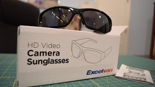 20 Excelvan HD 720p quotSpy Sunglassesquot Unboxing Test footage Overview [upl. by Niryt214]