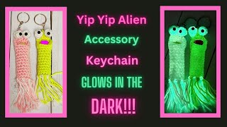 Crochet With ME Fun and Easy Yip Yip Alien Keychain Tutorial [upl. by Euqnomod]