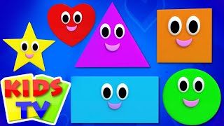 shapes song  shapes rhymes  we are shapes  shape song  shape songs for kids  Kids TV [upl. by Aklim]