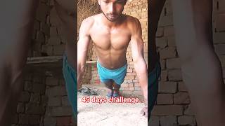 😮🧐45 days🔥 challenge accepted fitness shorts [upl. by Annairam]