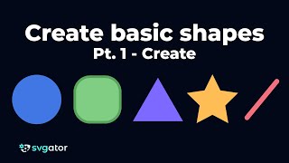 Creating Basic Shapes 1  SVGator [upl. by Hirz583]