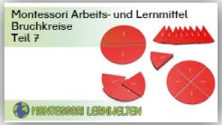 Anleitung zur Materialarbeit Bruchkreise Teil 8  Subtrahieren von Brüchen [upl. by Brinn]