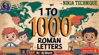 How to learn Roman numeral 1 to 1000  Roman number  LETS STUDY WITH MOM AND MASTI  Nj Bharti [upl. by Adieren541]