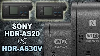 Sony Action Cam HDRAS20 vs HDRAS30V Spec comparison [upl. by Achilles369]