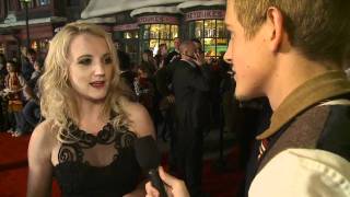 Evanna Lynch on the Red Carpet at Warner Bros Home Entertainment Celebration [upl. by Namwen]