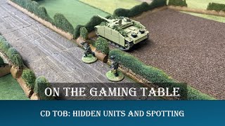 CD TOB Hidden Units and Spotting  On The Gaming Table [upl. by Edla]