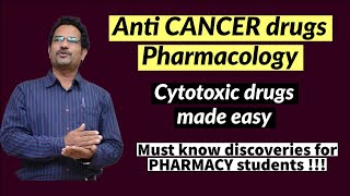 Cytotoxic Anti Cancer Drugs  Alkylating agents Antimetabolite amp Natural products [upl. by Zsa]