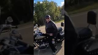 Angry Old Man Tells Riders He Owns Guns  itsdavr6 on IG motorcycle fyp karen [upl. by Sirovat]