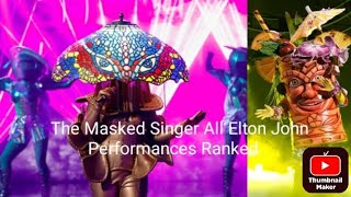 The Masked Singer All Elton John Performances Ranked [upl. by Cormier]