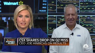 Domestic intermodal business are showing signs of life says CSX CEO Joseph Hinrichs [upl. by Naruq]