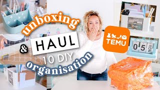 HAUL TEMU  UNBOXING  10 DIY ORGANISATION [upl. by Kemble777]