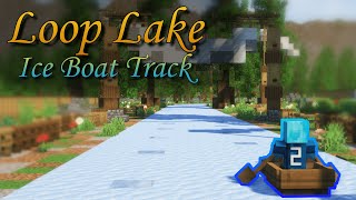 A NEW Minecraft Ice Boat Racing Track [upl. by Sirej]