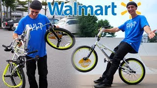 WE BOUGHT AN 80 WALMART BMX BIKE DESTROYED IT AND THEN RETURNED IT PART 2 [upl. by Nauqad]