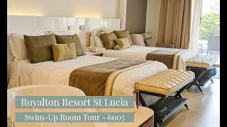 Royalton Resort St Lucia Swimup Room Tour  Room 6005  St Lucia Luxury Resort [upl. by Jaf]