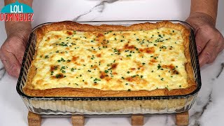 EN SEMANA SANTA CON ESTA RECETA VAS A TRIUNFAR HOJALDRE CON BERENJENAS SALMÓN Y BECHAMEL [upl. by Avaria]