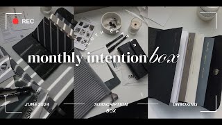 CLOTH amp PAPER JUNE SUBSCRIPTION BOX UNBOXING  2024 INTENTION BOX [upl. by Llieno195]