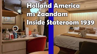 Holland America Zaandam Interior Cabin 1939 [upl. by Mctyre]