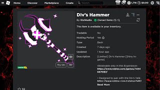 Sniping Divs Hammer In game free ugc [upl. by Urban]