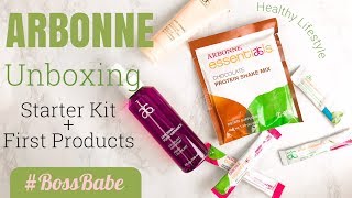 UNBOXING  Arbonne Starter Kit  New Products [upl. by Ytram]