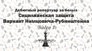 Сицилианская Защита Вариант НимцовичаРубинштейна Видео 1 Шахматная Академия quotФаворитquot [upl. by Thar]