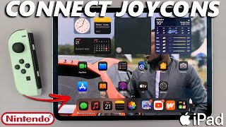 How To Connect Nintendo Switch JoyCons Controllers To iPad [upl. by Kenweigh545]