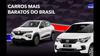 OS 10 CARROS MAIS BARATOS DO BRASIL EM 2024 [upl. by Nivets]