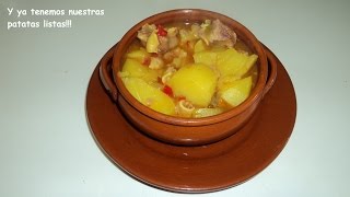 Patatas con oreja adobada [upl. by Nicolis537]