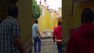 Retiran Arcos de la Parroquia de San Jerónimo Coatepec [upl. by Nnylg]