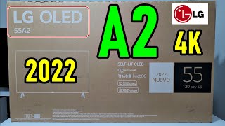 LG A2 OLED UNBOXING Y REVIEW COMPLETA  Smart TV 4K con Dolby Vision [upl. by Aleira]