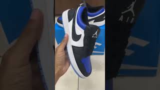 Air jordan 1 low black and blue [upl. by Zzabahs]