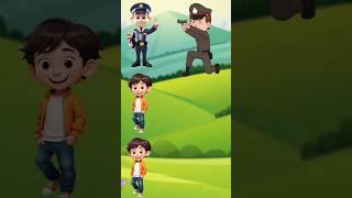 Chor police cartoon cute babys cartoon police doctor and engineer  vfx magic vfxviralvideo [upl. by Laaspere]