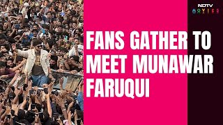 Bigg Boss 17 Winner Munawar Faruqui Receives A Grand Welcome From Fans [upl. by Nesral]