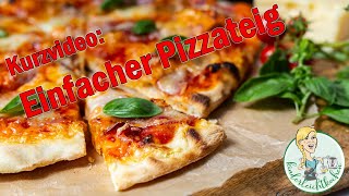 Einfacher Pizzateig mit dem Thermomix gebacken auf dem G3Ferrari Delizia [upl. by Ettenotna]