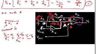 Two op amp instrumentation amplifier derivation [upl. by Aisinoid188]