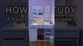 How To Study📚12 Hours To Become🎯📝A TOPPER🔥🎓 studymotivation studytips topper aestheticstudy [upl. by Wartow]